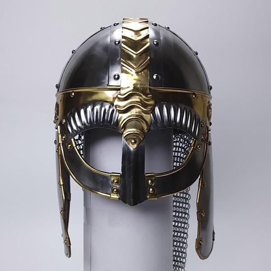 Кольчужный шлем викинга, Медуза черного вандала, средневековые доспехи рыцаря-тамплиера-крестоносца, шлем воина-лерпа викинга, сталь, латунный шлем