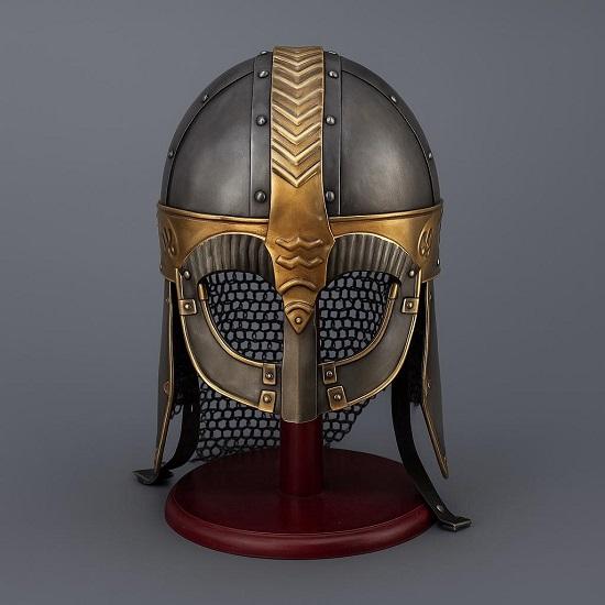 Кольчужный шлем викинга для боевой брони 18G сталь и кольчуга SCA Larp Средневековый бой Скандинавский шлем Подарок для него